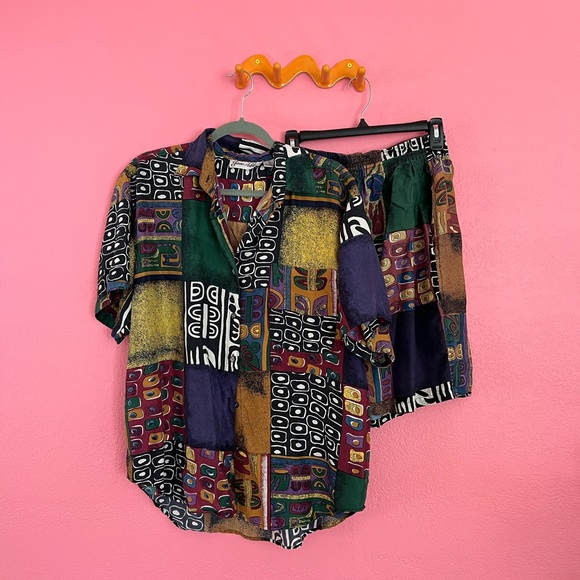 Vintage Pants - SOLD🌵Vintage silk short set